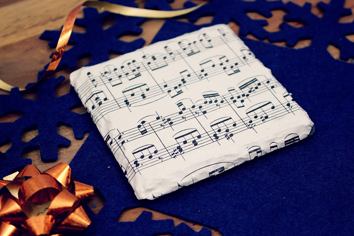 Music score coasters. Recycled sheet music gift. Music lover. Personalised musician gift. Upcycled musical. Mothers Day Gift. Gift for Mum.