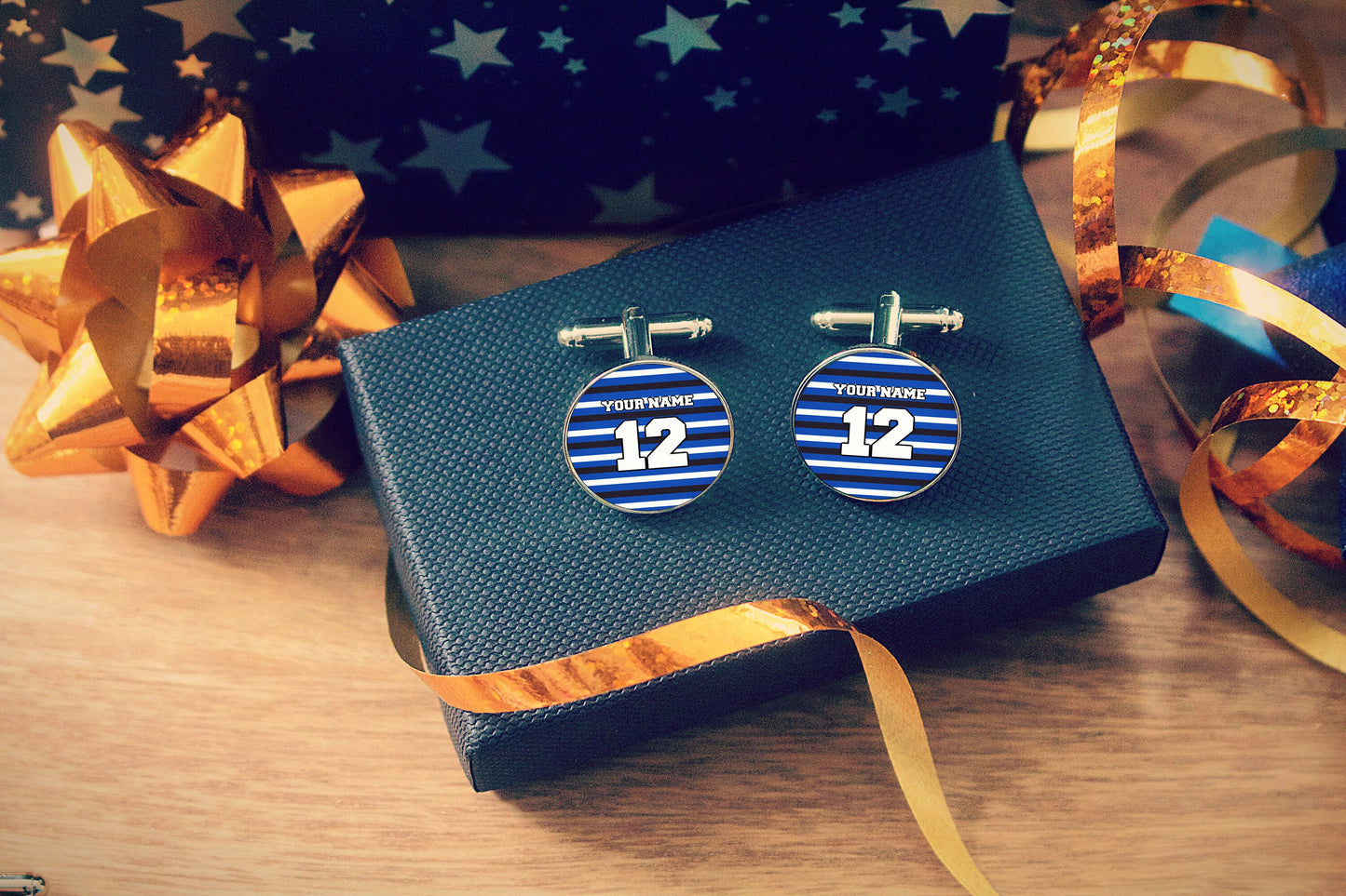 Bath Rugby Cufflinks. Personalised gift for rugby fan. Christmas present for men. Premiership Rugby. Sports jersey. Your name.