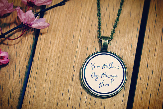 Mother's Day Message necklace. Mother quote. Mothering Sunday. Personalised Gift for Mum. Mummy. Granny. Unique mothers day. Custom made.