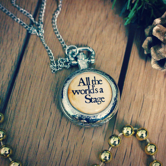Shakespeare Quote Pocket Watch . Personalised Gift .Theatre, Actor, Poetry Wedding gift, groom, ushers, father of the bride, best man. To Be