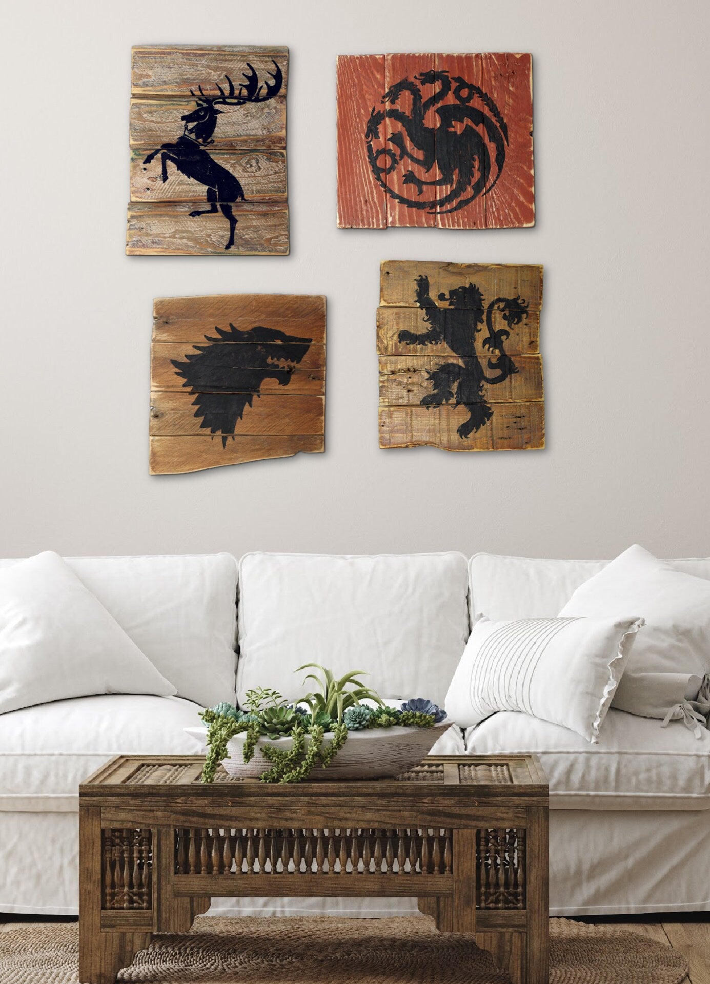 Custom made Pallet Wood Art - Your Photo as stencil art. Unique gift. Rustic wood. Gift for family. Gift for parents. Family portrait.