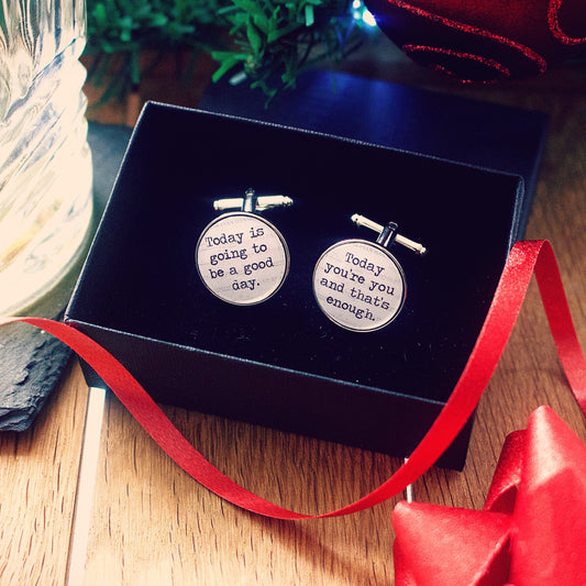 Dear Evan Hansen cufflinks. Musical Theatre gift. Musicals lyrics. Inspirational Quotes. Music lover. Broadway. West End. Gift for him.