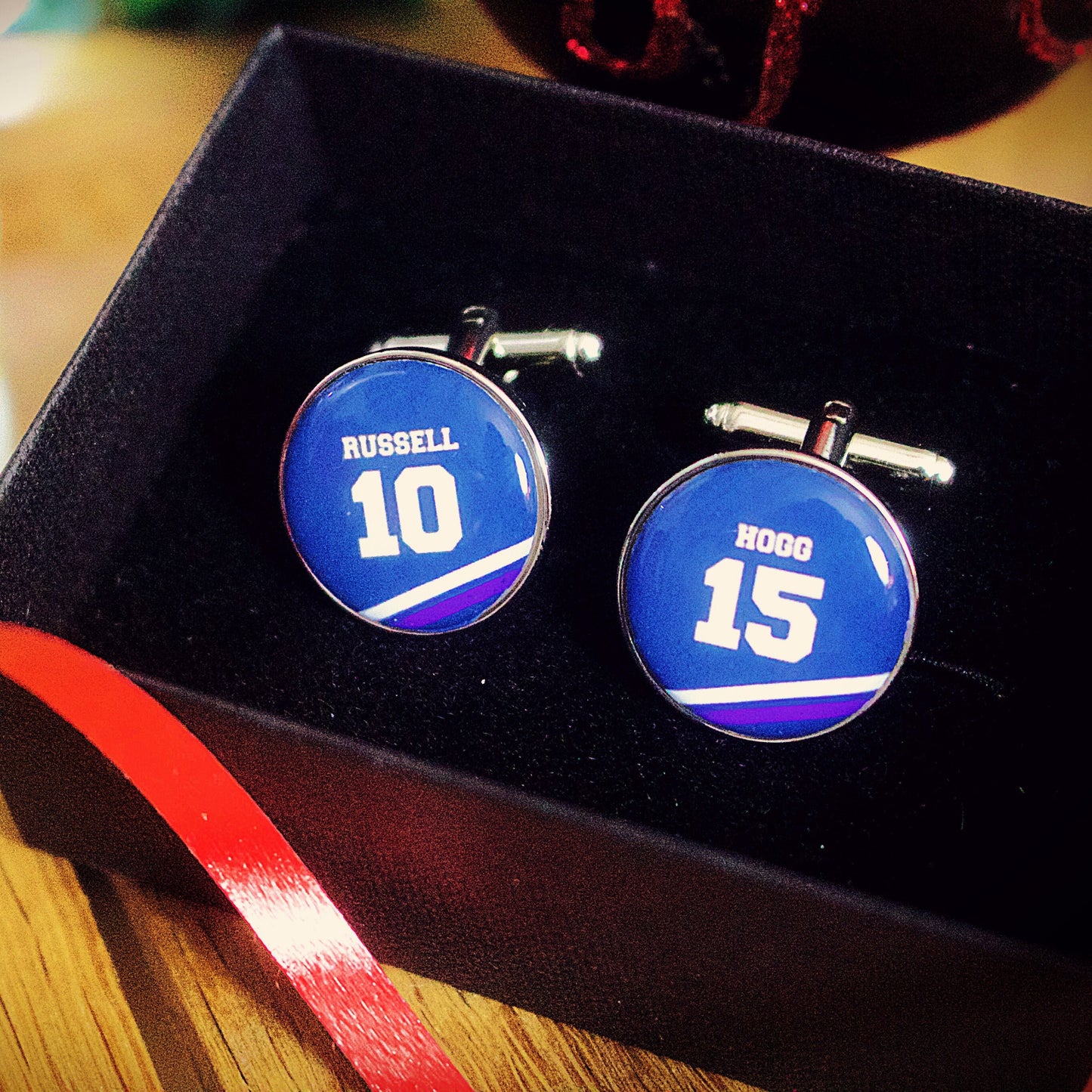 Scotland Rugby Cufflinks. Scottish Six Nations. Personalised sports jersey. Christmas gift for rugby fan, dad, husband. Glasgow. Edinburgh.