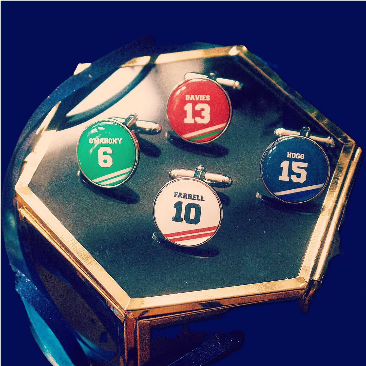 Scotland Rugby Cufflinks. Scottish Six Nations. Personalised sports jersey. Christmas gift for rugby fan, dad, husband. Glasgow. Edinburgh.