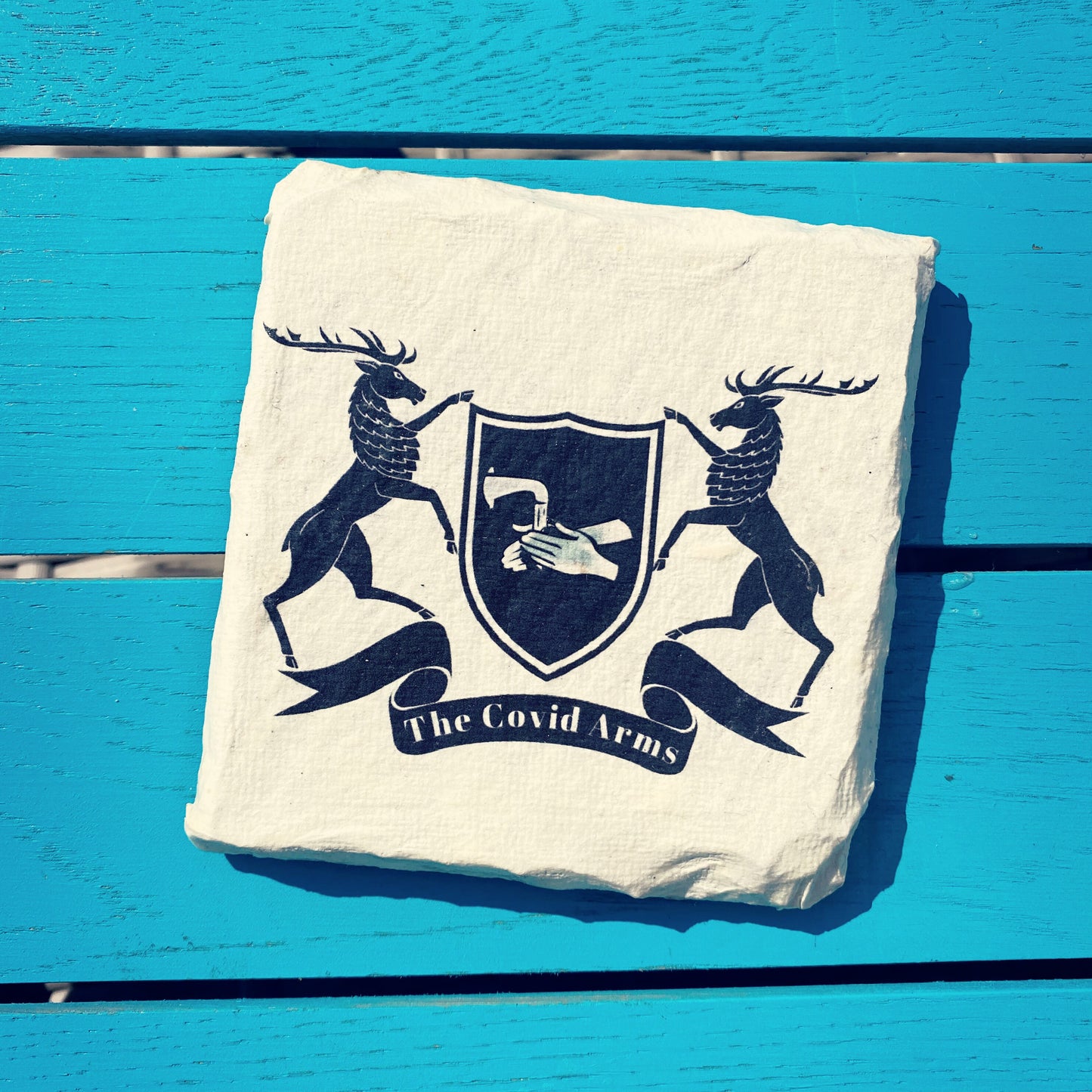 Covid Arms Pub Sign Coasters. Locked Inn. Zoom Bar. Quarantine Isolation Lockdown gifts. Personalised home bar coat of arms. Man cave. Funny