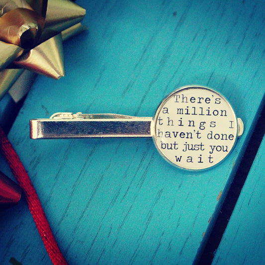 Song Lyrics Tie Pin. Your favourite quotes Tie Bar Clip First dance lyrics Wedding accessories, groom, best man, ushers. Father of the bride