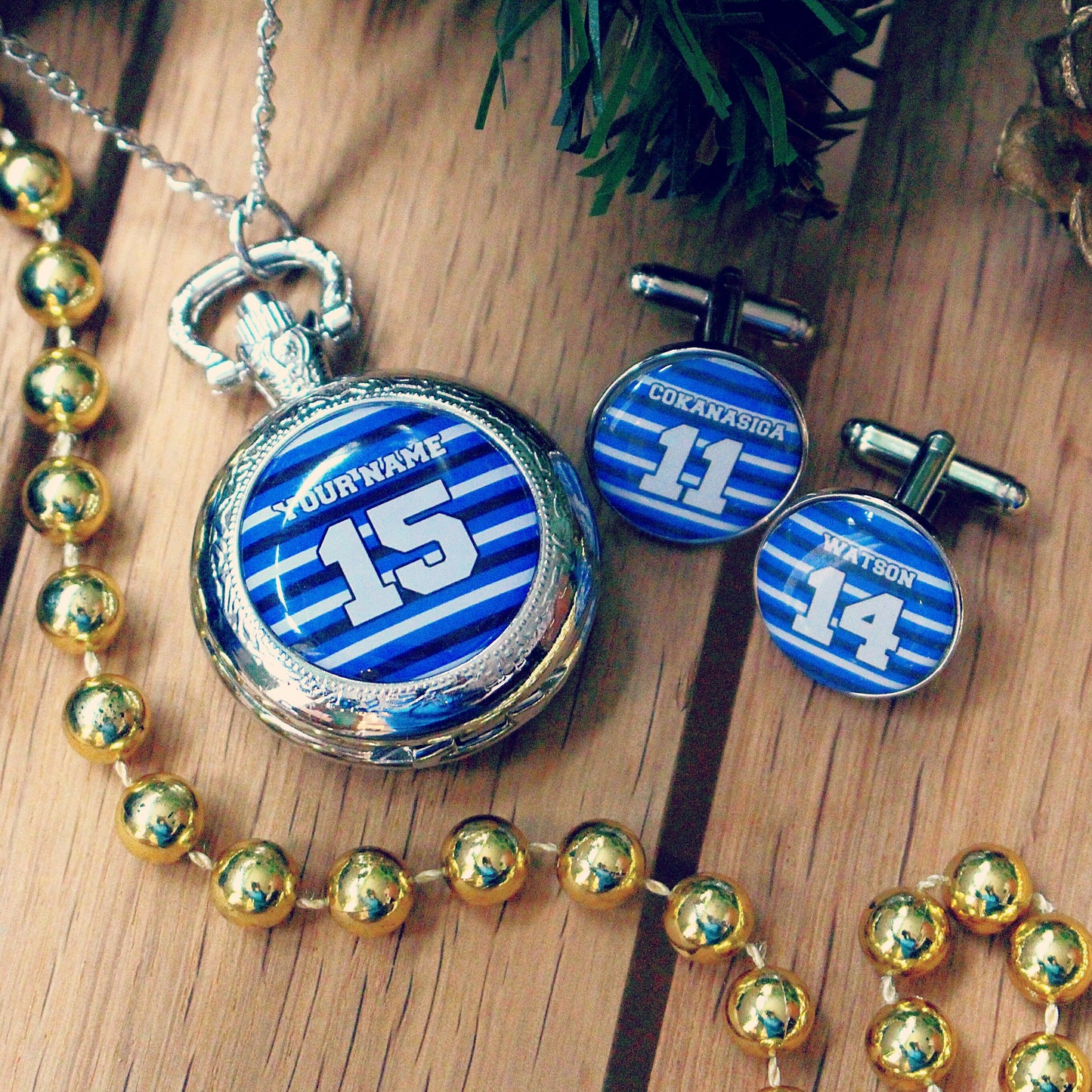Bath Rugby Cufflinks. Personalised gift for rugby fan. Christmas present for men. Premiership Rugby. Sports jersey. Your name.