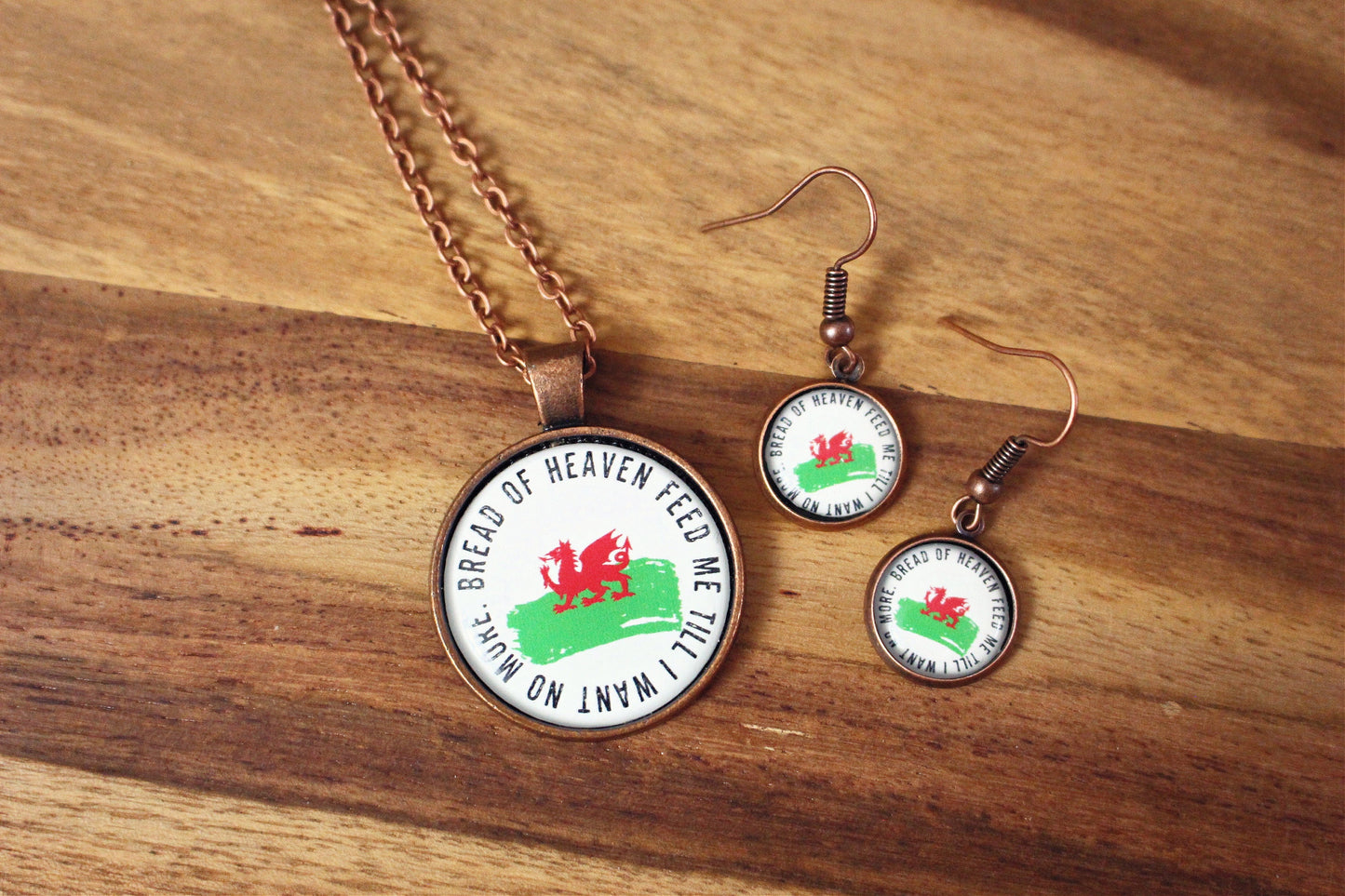Six Nations Rugby Anthems Necklaces Earrings. Ireland's Call. Swing Low Sweet Chariot. Bread of Heaven. O Flower of Scotland. Rugby fan.