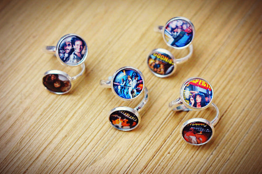 Iconic Movie Poster Ring Film Buff Movie Lover Gift Filmmaker Jewellery Classic Films Casablanca Goonies Personalised Novelty Gift Cinema