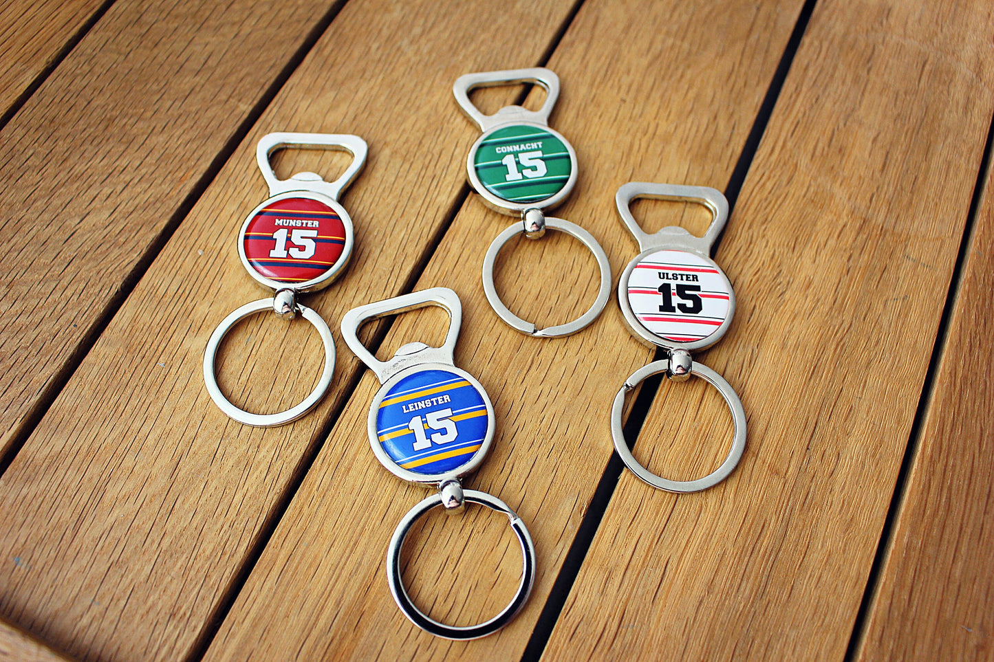 Rugby Team Colours Bottle Openers Your team shirt with name and number Personalised sports jersey jewellery Gift for rugby union fan Alcohol