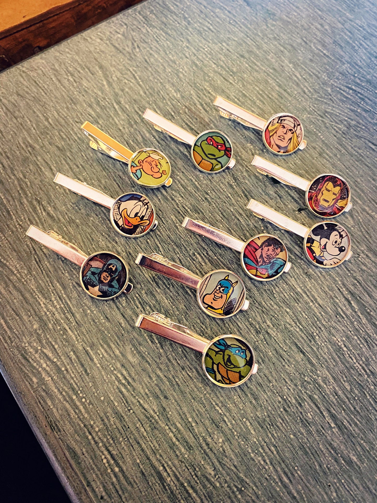 Vintage Comic Book Cufflinks. Cartoon. Character Gift. Superhero Groomsmen. Retro TV. Upcycled Comics. 90s Comic. 80s Gift. Retro Cartoons.
