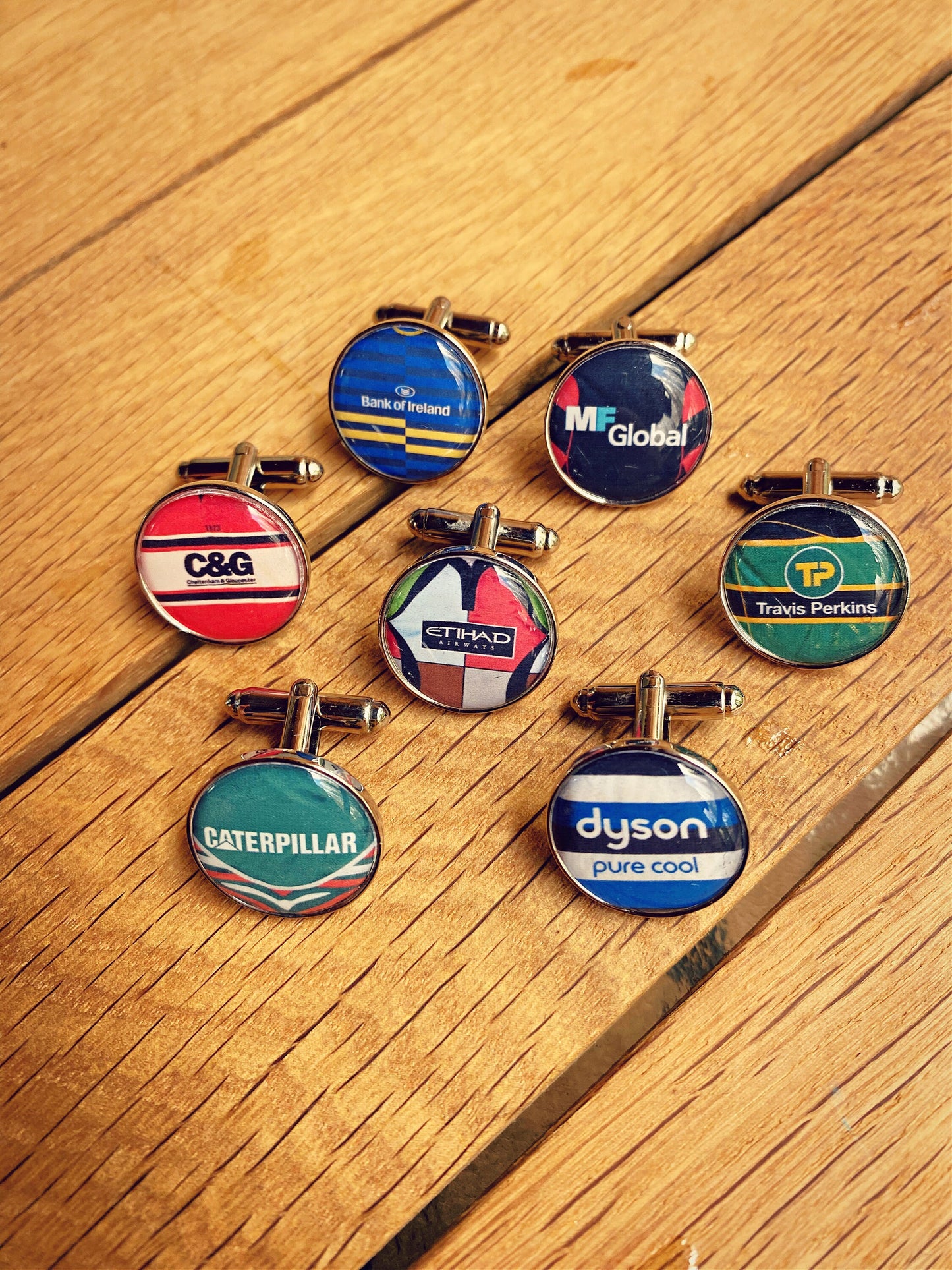 Retro Rugby Shirt Cufflinks. Vintage Rugby Kit Gift. 80s 90's Rugby Fan. Rugby Lover. Groomsmen Personalised Gift Set. Rugby Union. Groom.