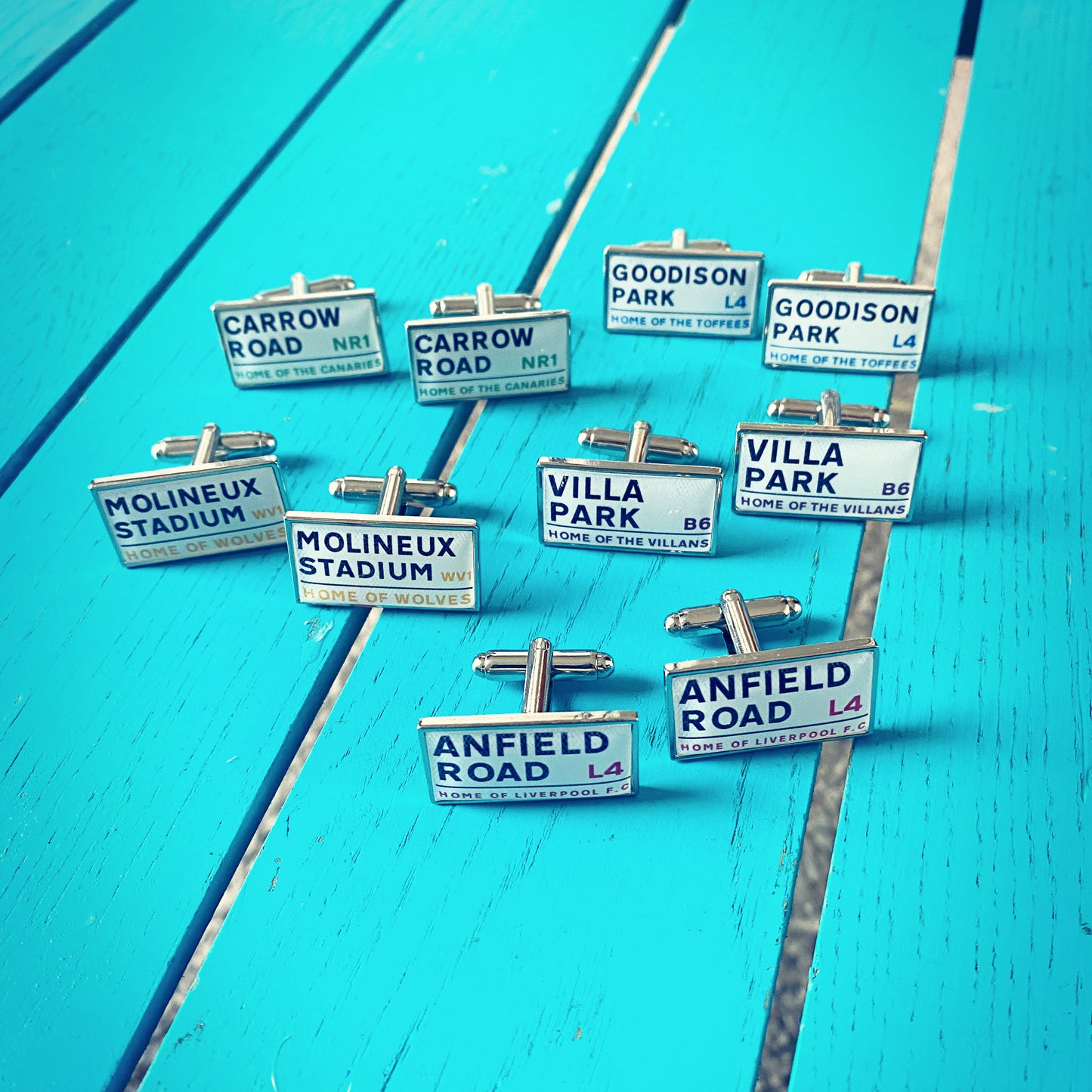 Saracens Rugby Stadium Cufflinks. StoneX Stadium. Gift for Sarries Fan. Road Sign Tie Bar Personalised Street Name. Christmas