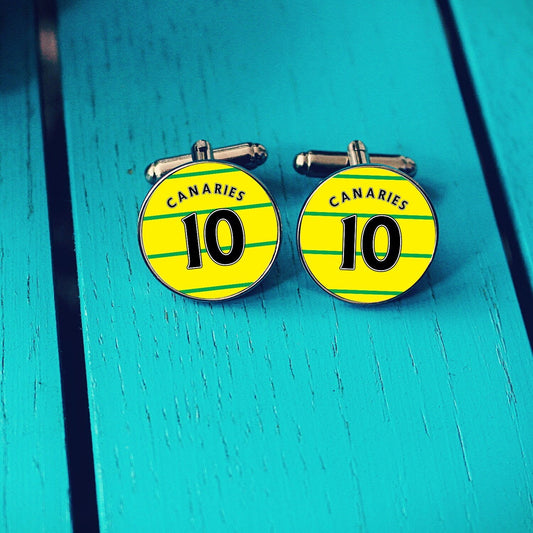 Norwich City Football Shirt Cufflinks. Carrow Road Stadium. Gift for Canaries Fan. Road Sign Tie Bar. Personalised Pocket Watch
