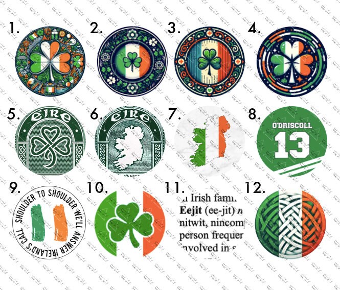 St Patrick's Day Necklace! Irish Gifts. Ireland Jewellery. Ireland Flag. GAA. Irish Wedding. Paddys Day 17th March. Provinces. Rugby. Eire.