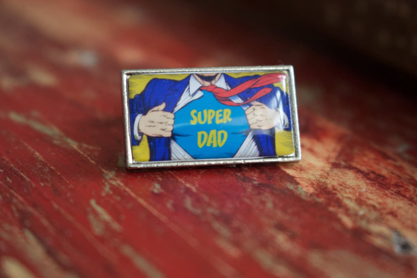 Superdad cufflinks  - Perfect gift for Dad - Superhero Dad / Father / Grandad. Pocket Watch. Tie Clip. Christmas Dad Gift